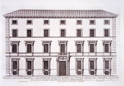 Palazzo van de Markies Giovanni Battista Crescentii, Rome, uit 